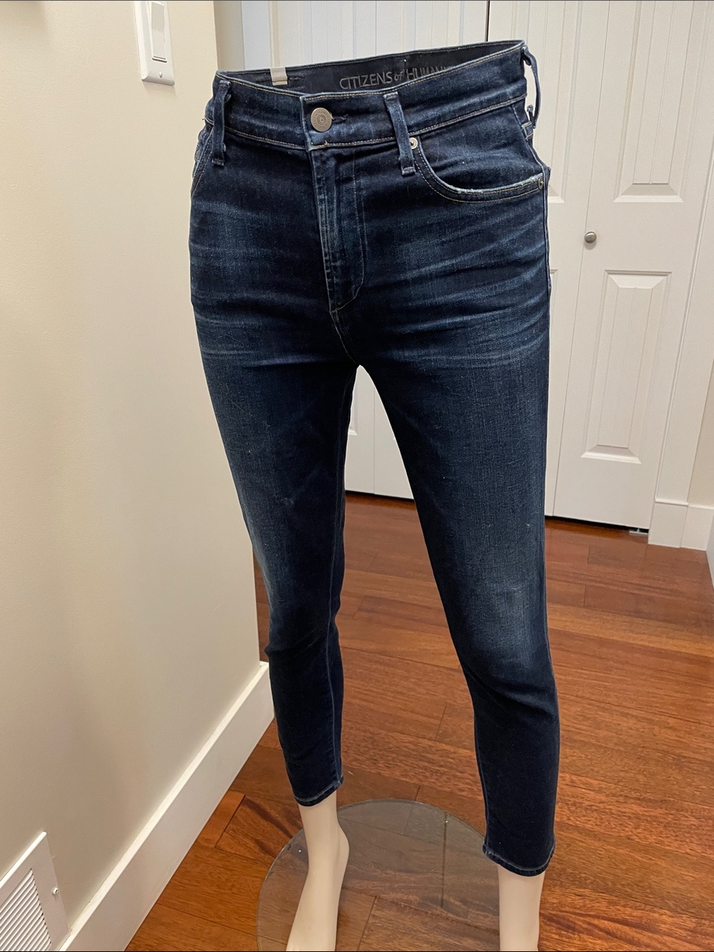Citizens Of Humanity Women’s Indigo Skinny Cropped High Rise Jean